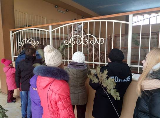 Полицейские Киевщины устроили для детей-сирот зооэкскурсию