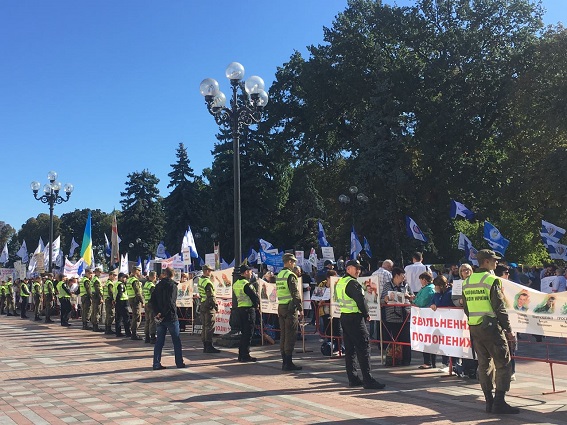 В центр Киева “пригнали” 3,5 тысячи полицейских (фото)