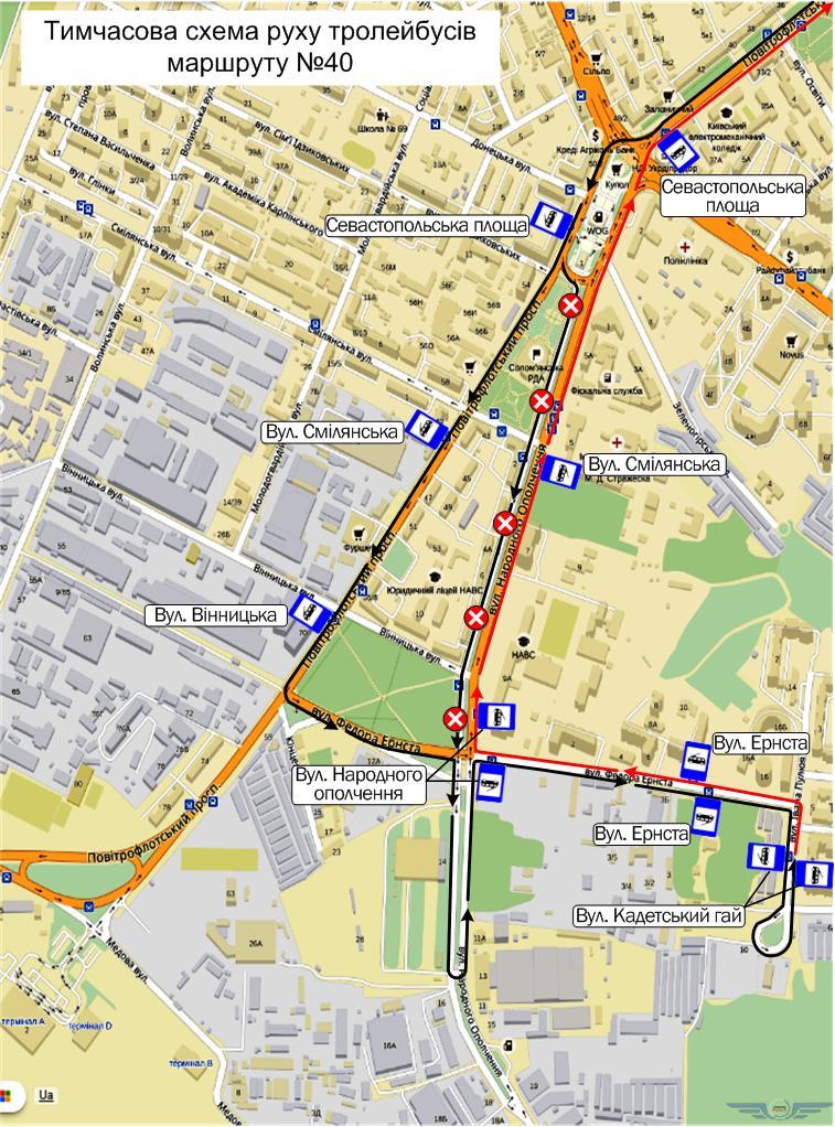 Сегодня вечером два троллейбуса изменят маршрут (схема)