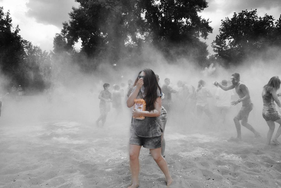 Киевляне устроили “мучные войны”. ФОТО ysTKRYrVtFM