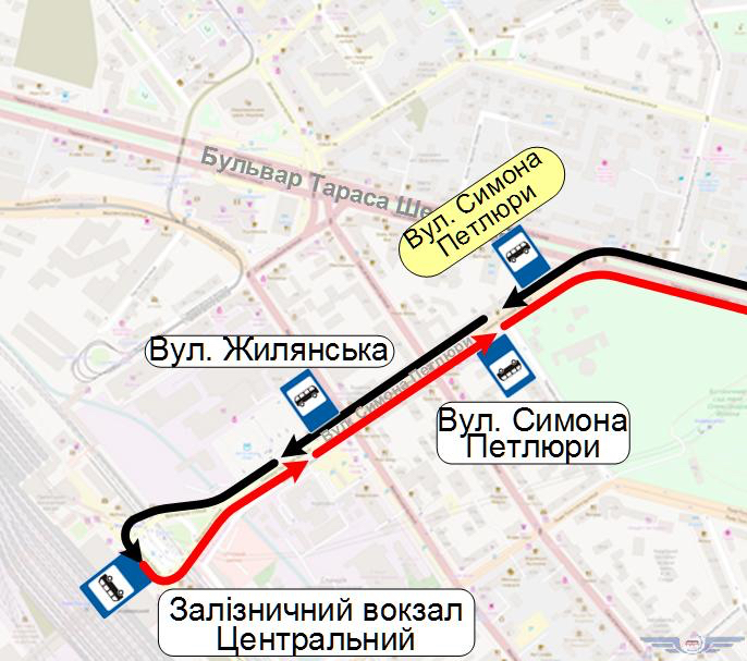 На маршрутах автобусов № 24, 114 в Киеве появятся новые остановки (схема)