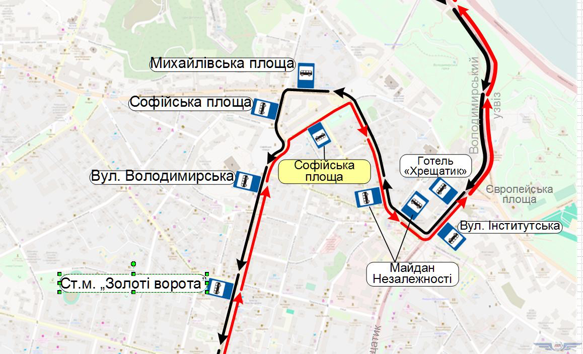 На маршрутах автобусов № 24, 114 в Киеве появятся новые остановки (схема)