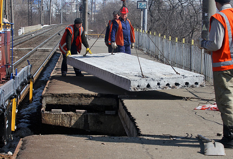 Станцию городской электрички “Вышгородская” закрыли на ремонт