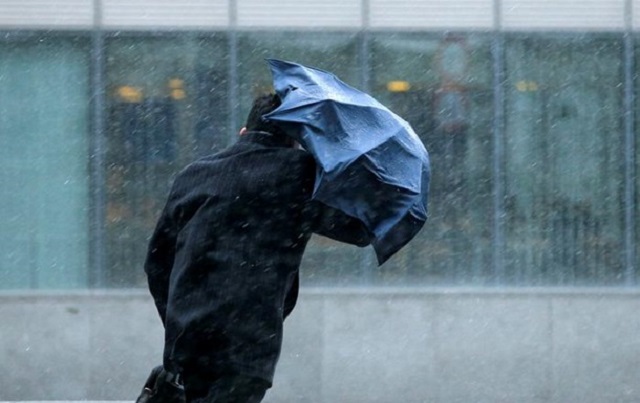 Синоптики предупреждают жителей Киева о мощных порывах ветра с мокрым снегом