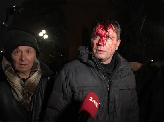 В Киеве полиция пыталась штурмовать палаточный городок сторонников Саакашвили (фото, видео)