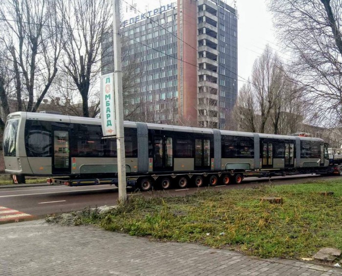 КП “Киевпастранс” получил второй из семи закупленных львовских трамваев