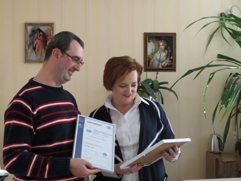 Белоцерковский водоканал первым в Украине получил международный сертификат соответствия стандартам ISO 14001