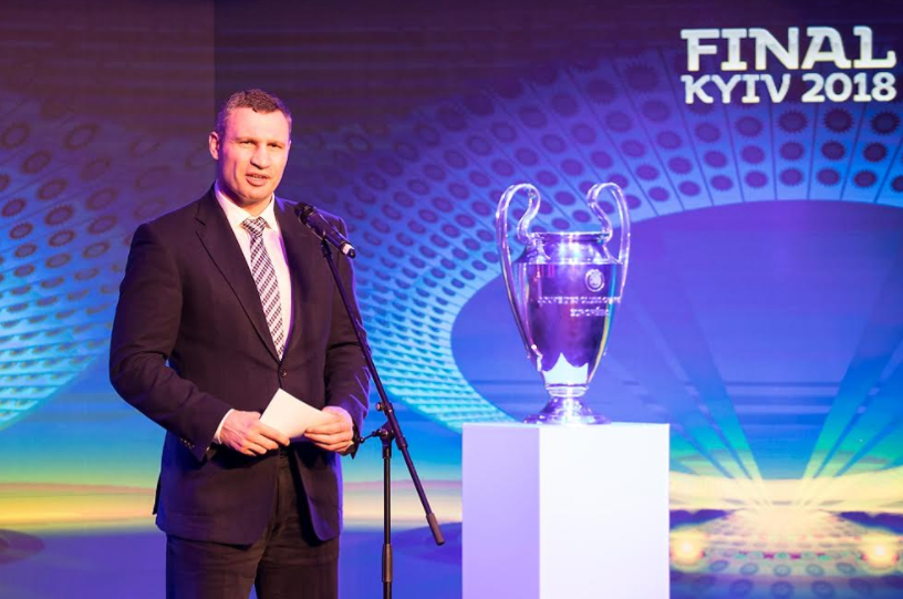 Кличко: Киев способен провести финал Лиги чемпионов на таком же высоком уровне, как и Евровидение