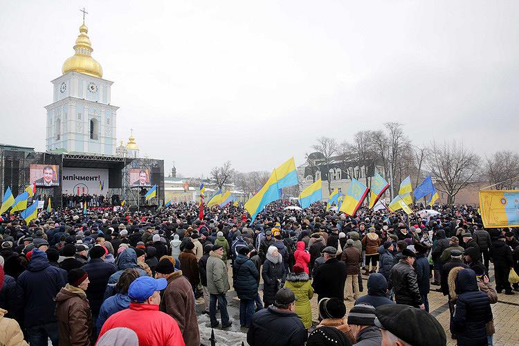 В Киеве состоялся марш за отставку президента Петра Порошенко (фото, видео)