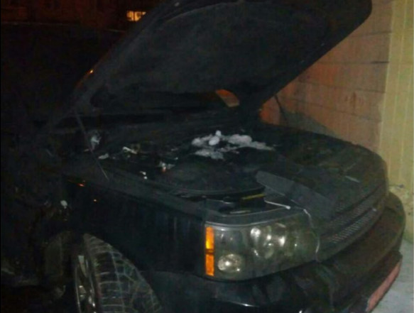 В Святошинском районе Киева утром взорвался автомобиль (фото)