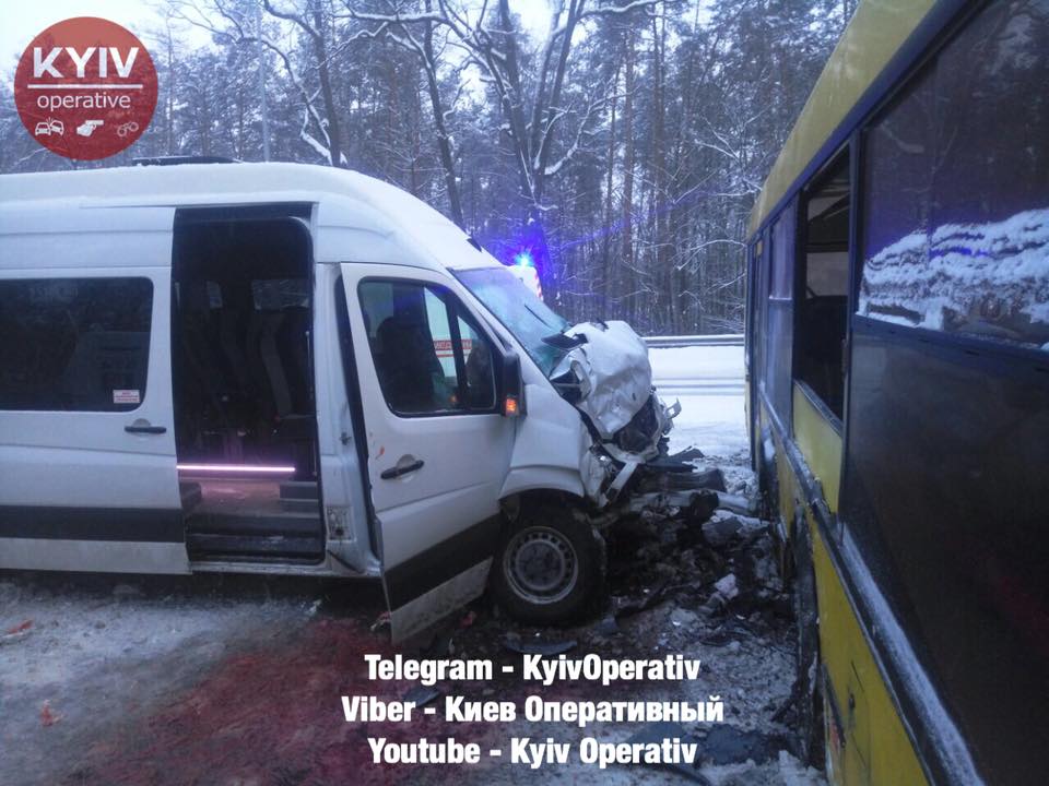 На Житомирской трассе из-за ДТП пробка в сторону Киева (фото, видео)