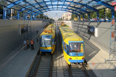 На все выходные в Киеве закрывается движение скоростных трамваев №2,3