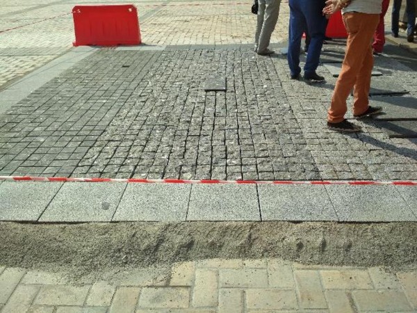 Капремонт Софийской площади: определились с цветом гранита и оформлением покрытия (фото)