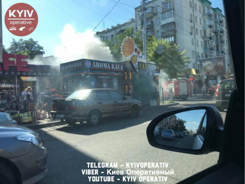 В центре Киева пылали МАФы (фото)