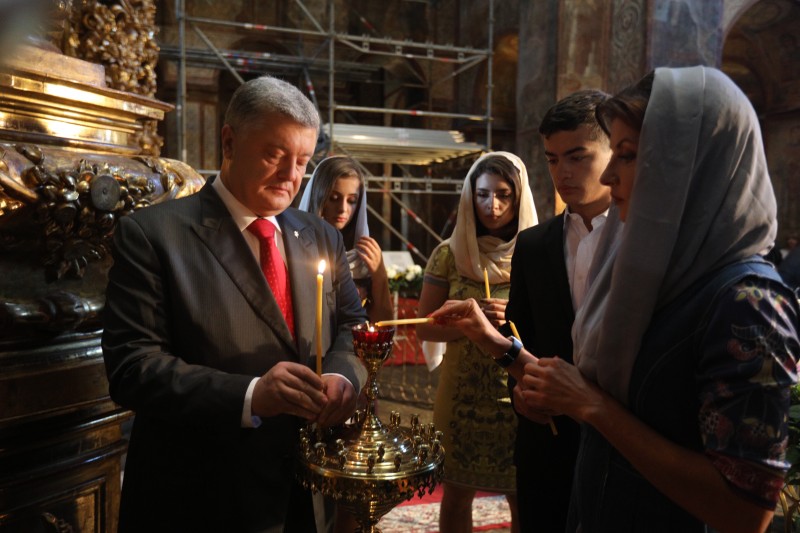 В Софийском соборе в Киеве помолились за Украину