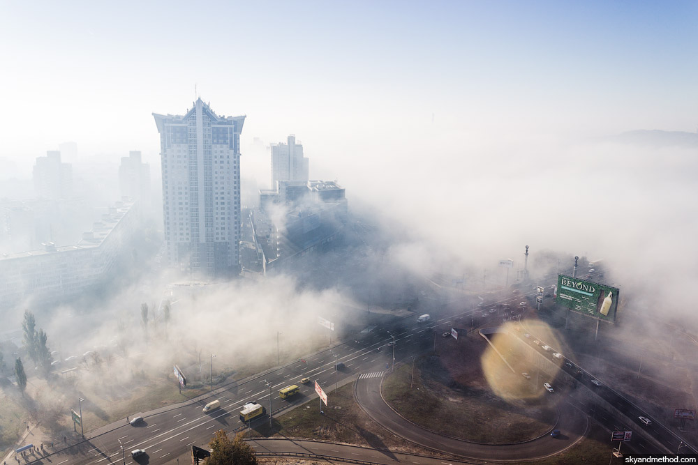 В воздухе Днепровского района Киева превышены гранично-допустимые концентрации вредных веществ