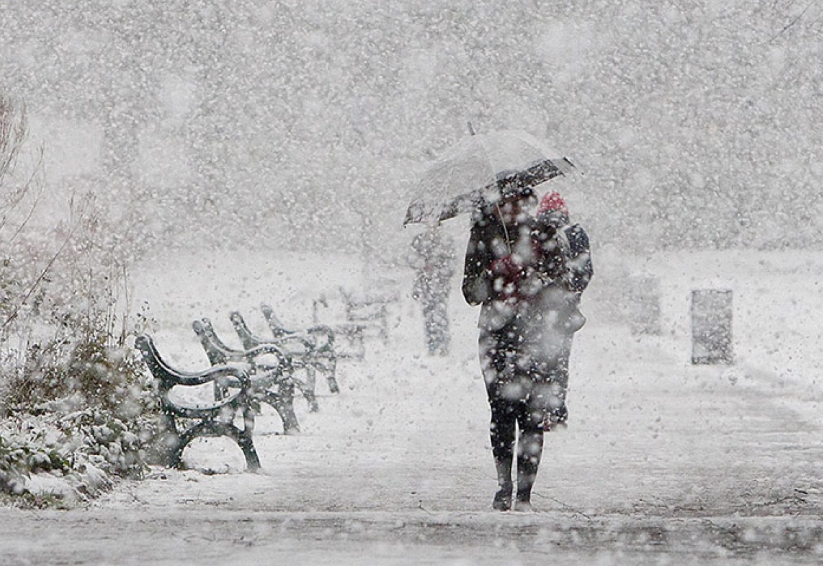 В Киеве и Киевской области завтра ожидается сильный снегопад