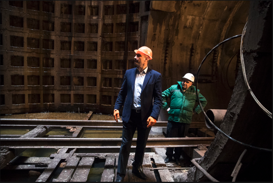 Кличко в шахте: появились фото киевского мэра из-под земли