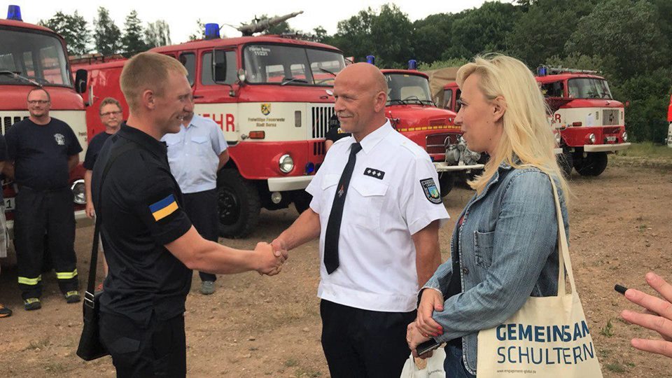 Пожарные Приирпенья сотрудничают с немецкими коллегами – Карплюк