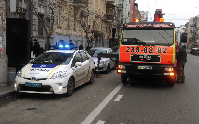 На прошлой неделе в Киеве на штрафплощадку эвакуировали 22 автомобиля