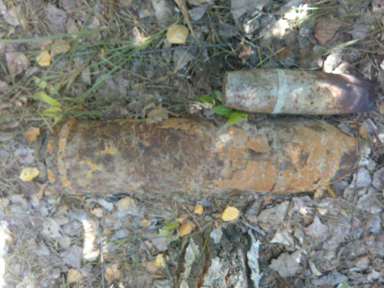 В Мироновском районе на Киевщине нашли два снаряда времен Второй мировой войны