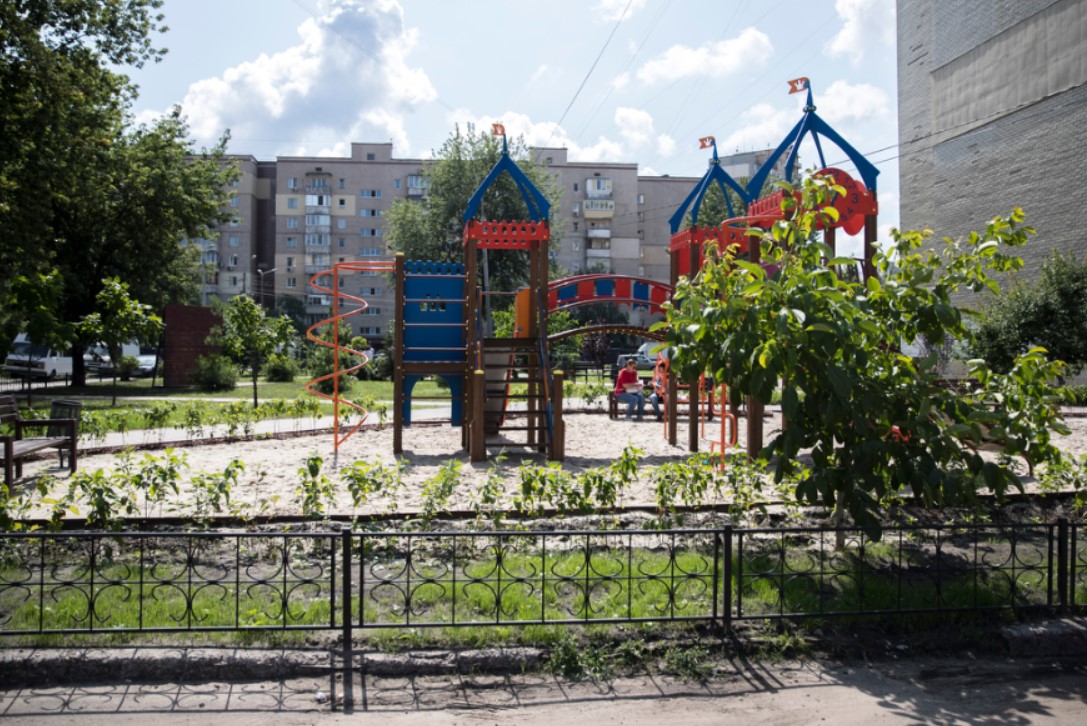 Кличко опубликовал видео нового сквера в Дарницком районе столицы