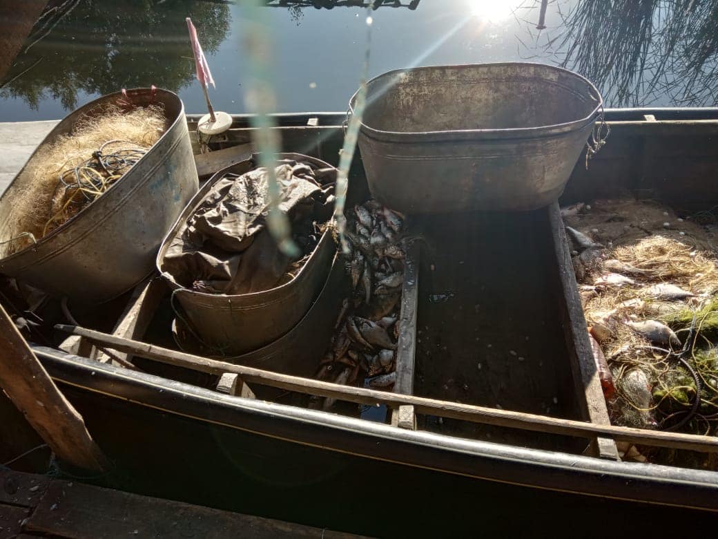 На Киевском водохранилище задержали браконьеров, нанесших около 100 тыс. гривен убытков рыбному хозяйству (фото)