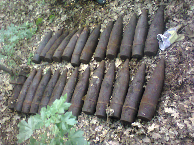 На Лысой горе в Киеве обнаружили 29 снарядов времен Второй мировой войны