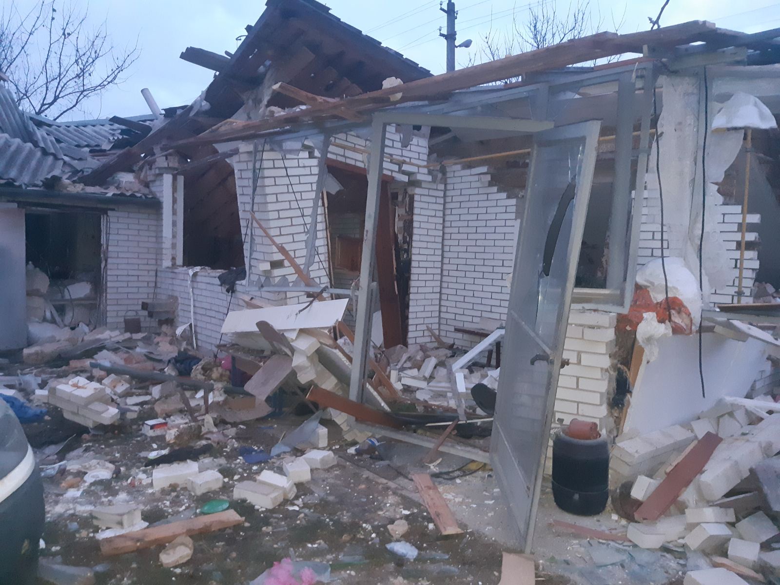 На Киевщине из-за взрыва газа в частном доме пострадал человек
