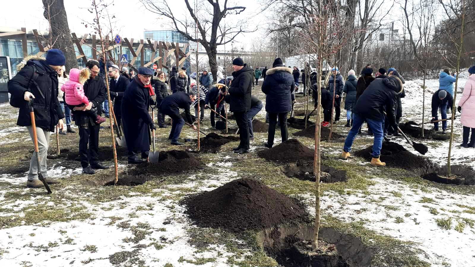 На Парковой аллее в Киеве появился сад в знак дружбы Украины и Израиля (фото)