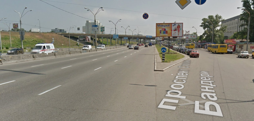 Проезд по части проспекта Бандеры в Киеве будет ограничен до начала мая (схема)