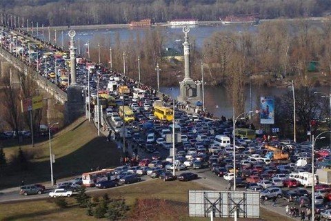 Киев занимает 12 место в мире по уровню дорожных заторов