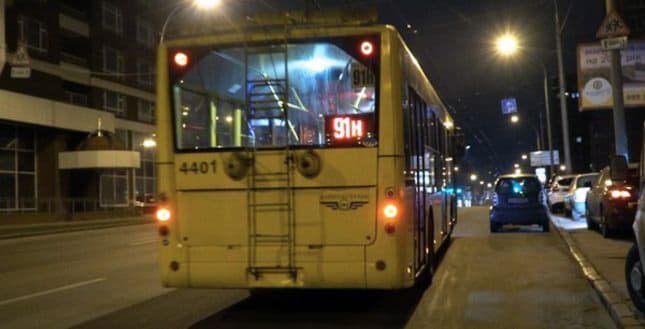 В ночь на 9 января будут изменены маршруты столичных троллейбусов