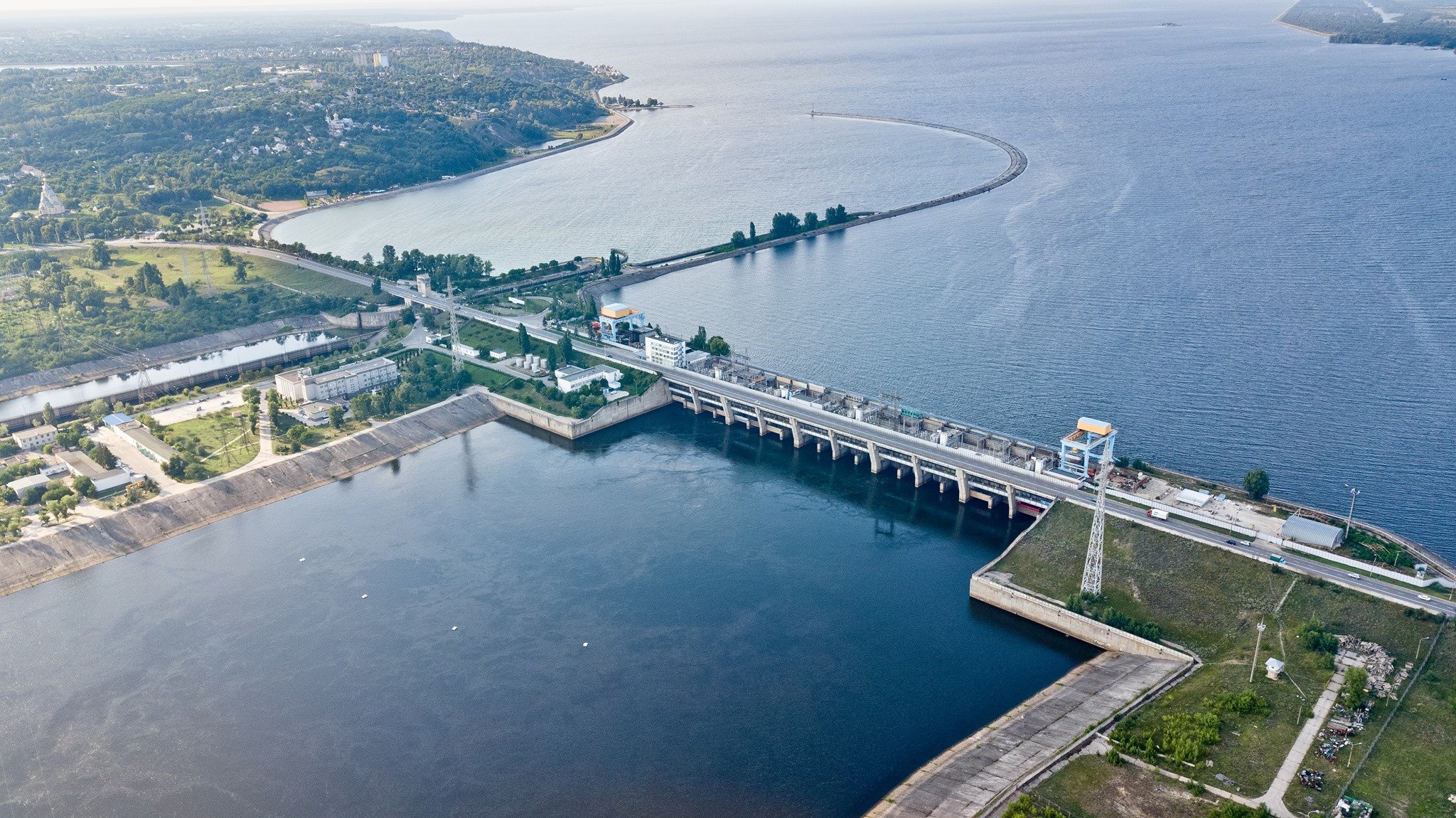 Около Киевской ГЭС проходят антитеррористические учения