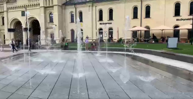 Кличко отчитался о ремонте фонтана на столичной Арсенальной площади (видео)