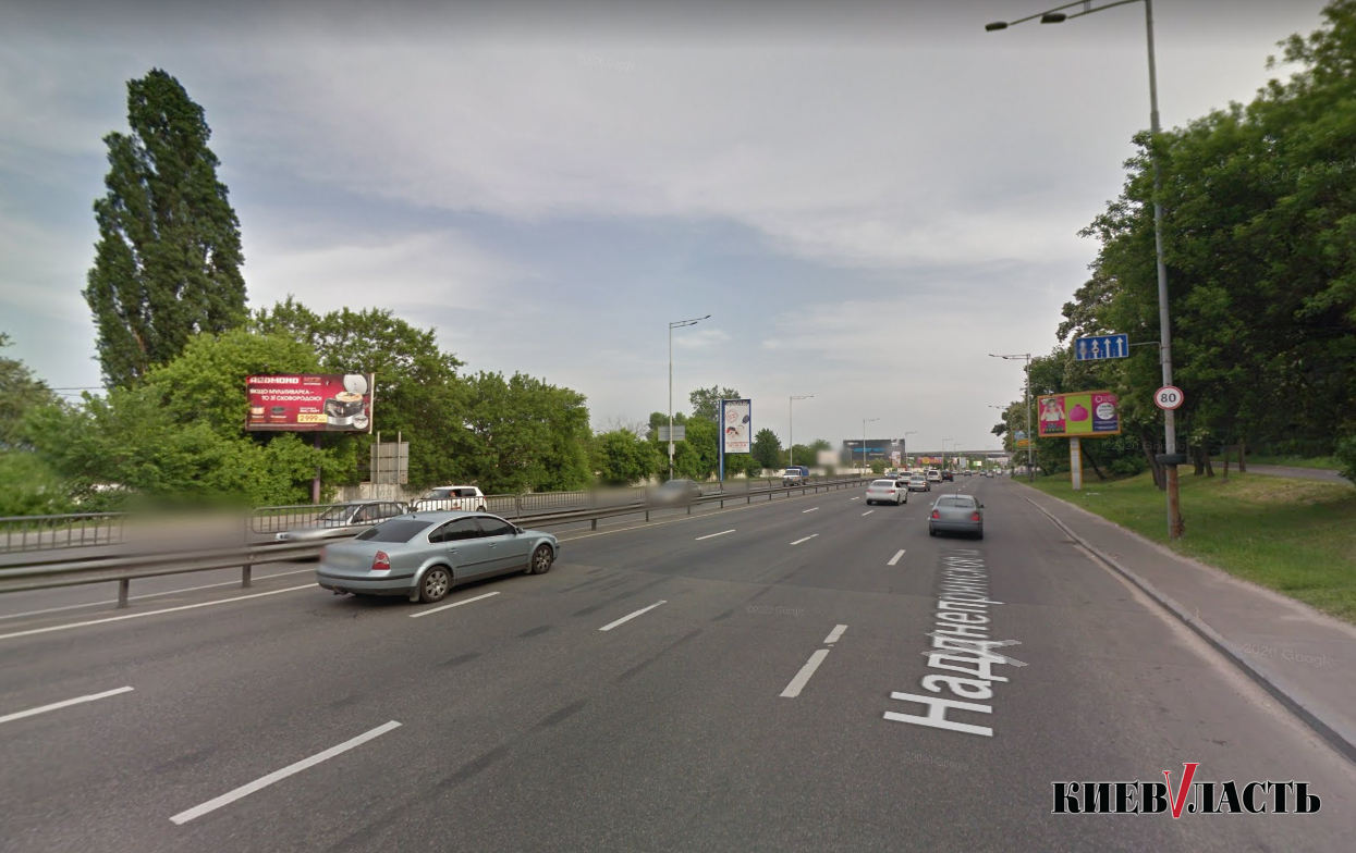 На Надднепрянском шоссе в Киеве до середины ноября ограничили движение транспорта