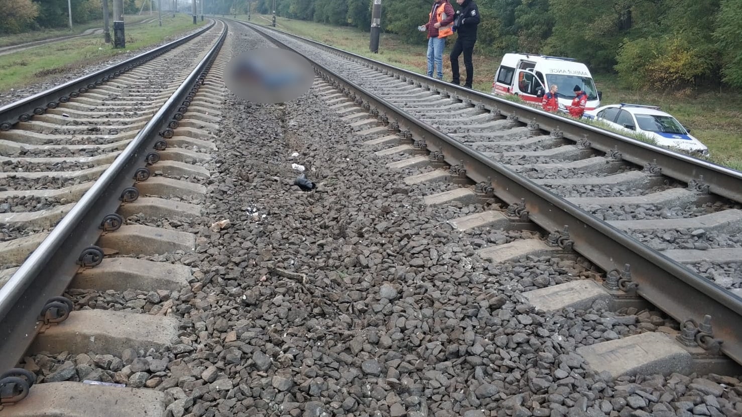 На железнодорожной станции “Тарасовка” на Киевщине женщина попала под поезд (фото)