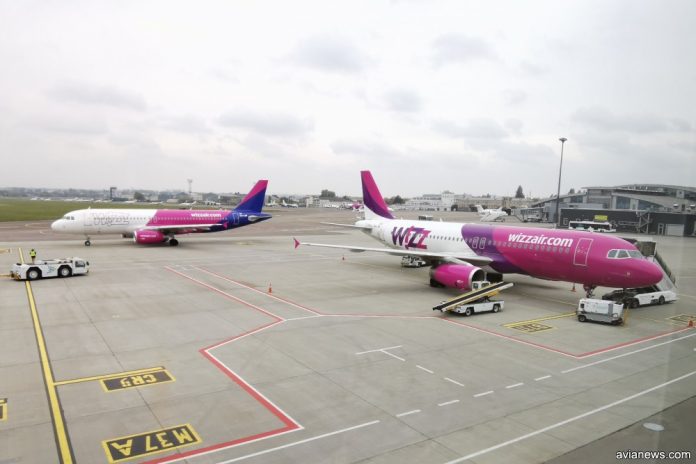 Лоукостер Wizz Air планирует увеличить более чем вдвое количество базирующихся в Киеве самолетов