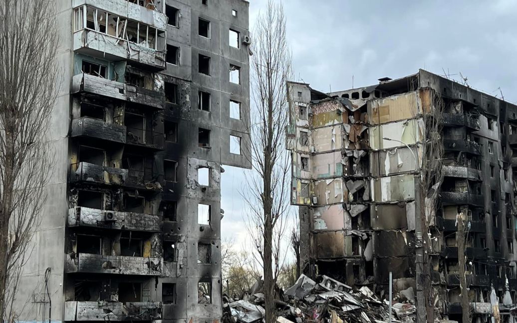 Київська міська влада взяла участь в розбиранні завалів у Бородянці