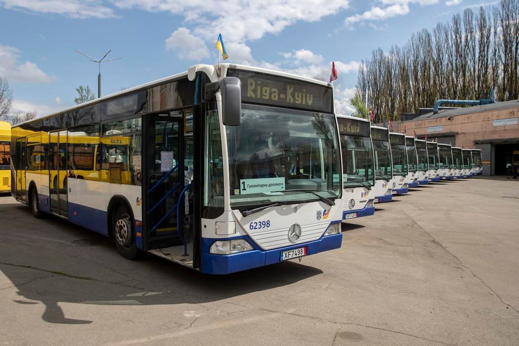 У Києві 1 жовтня на маршрути вийдуть автобуси, отримані від Риги