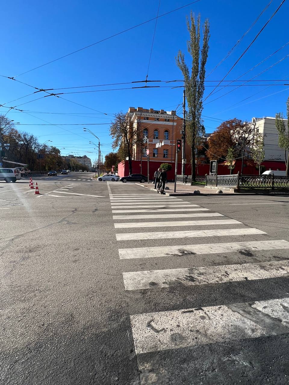 У Києві вже відновили рух транспорту на бульварі Тараса Шевченка
