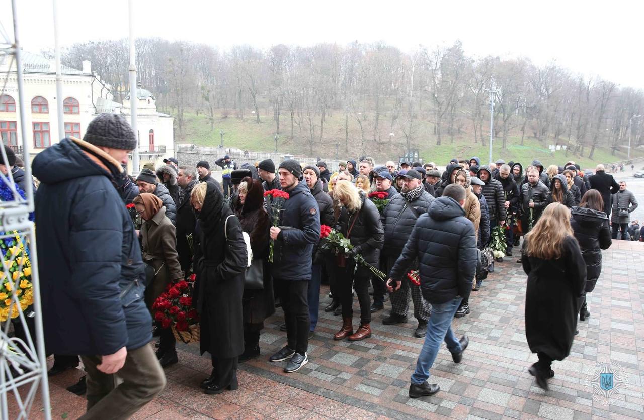 У Києві відбулося прощання із загиблими у авіакатастрофі керівниками та працівниками МВС