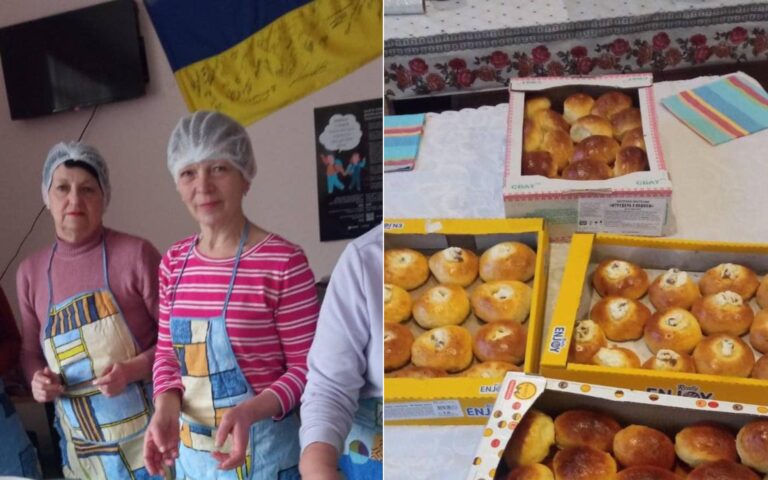 Мешканці ірпінського модульного містечка передали смаколики українським воїнам