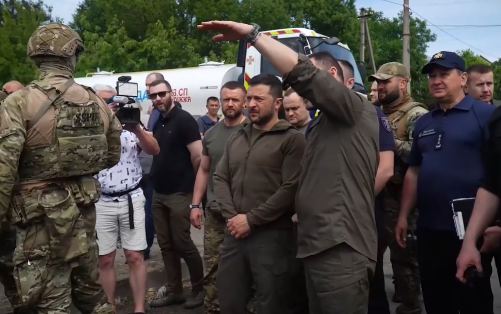 Президент Зеленський приїхав на Херсонщину (відео)