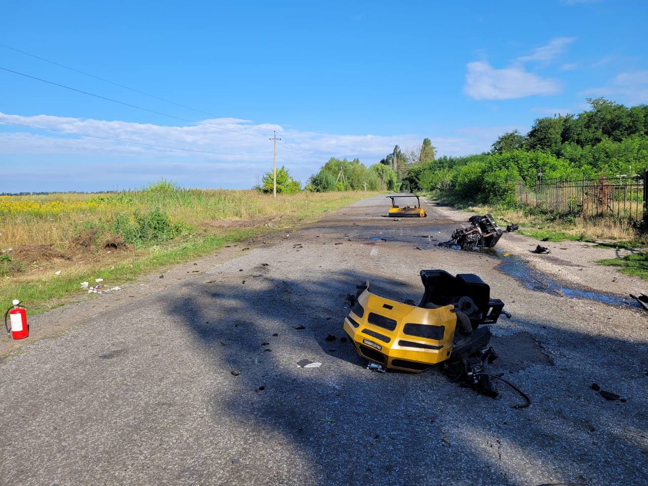 У Липівці Макарівської громади на міні підірвався робокар (фото)