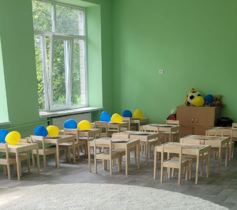 В одному з сіл Макарівщини дитсад розмістили у відновленій гімназії