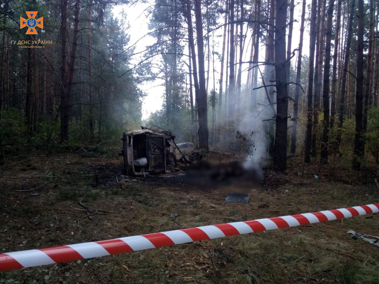 У Вишгородському районі автомобіль в лісі наїхав на міну, водій загинув