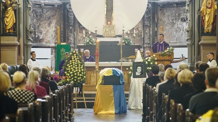 У київському костелі св. Миколая вперше відслужили Месу похорону захисника України