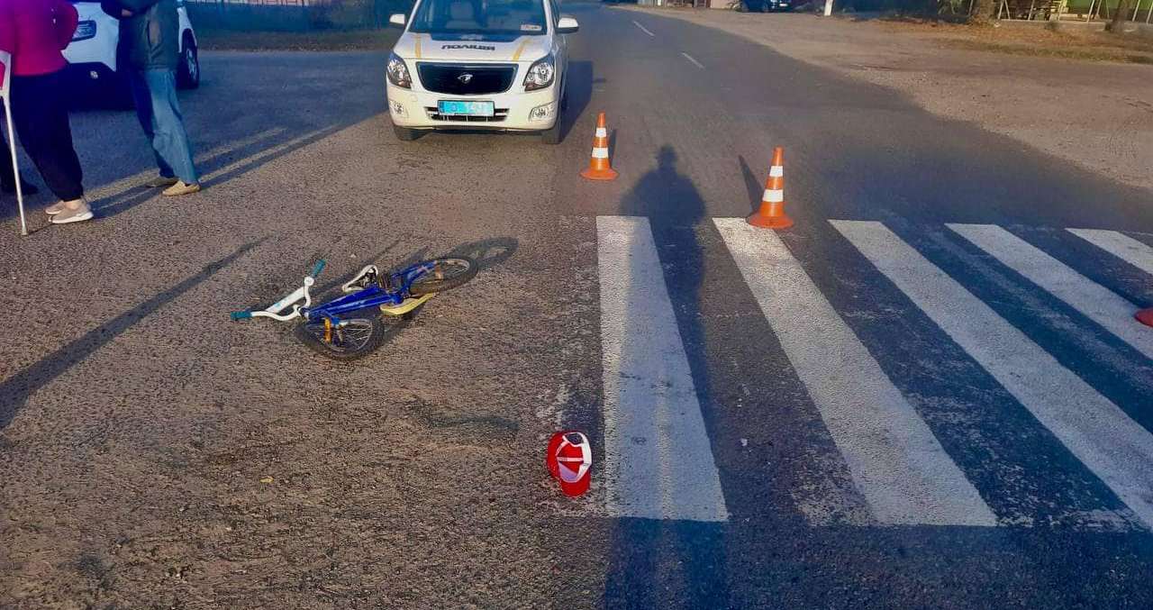 У Баришівській громаді мотоцикліст збив 5-річного велосипедиста, дитину госпіталізували