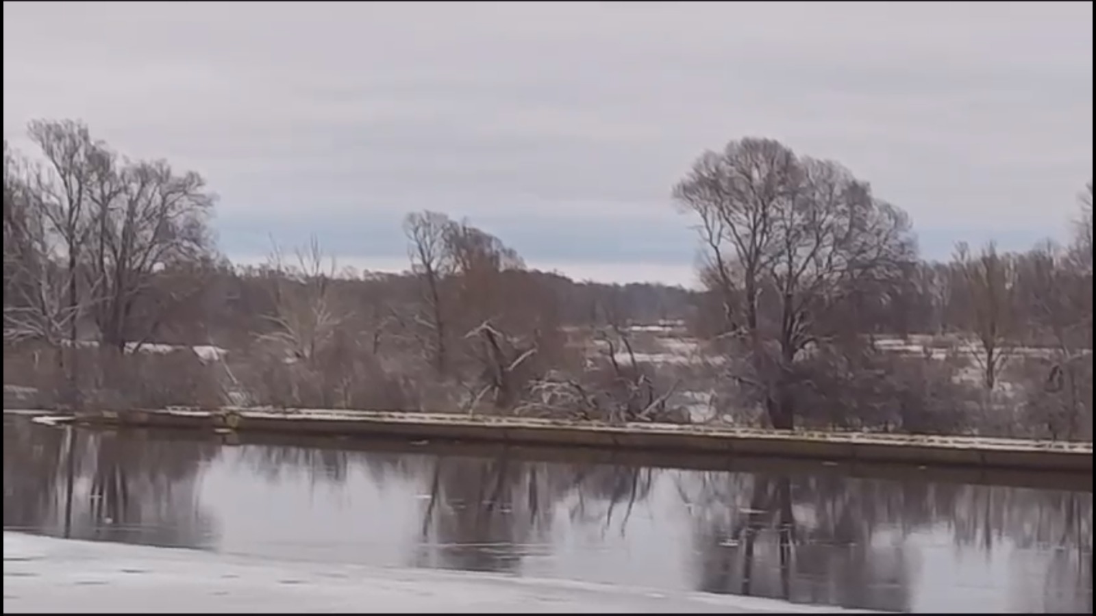 На Чернігівщину по Десні приплив понтонний міст окупантів (відео)